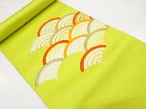 アンティーク　青海波模様織出し名古屋帯地反物